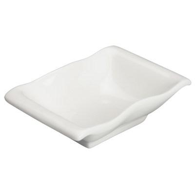 Winco WDP021-106 Mescalore Porcelain Dish, Bright White, 4-1/2"