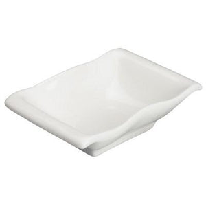 Winco WDP021-107 Mescalore Porcelain Dish, Bright White, 5-1/4"