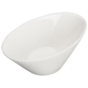 Winco WDP021-108 Mescalore 4" X 2-1/2" Porcelain Oval Dish, Bright White