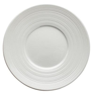 Winco WDP022-105 Zendo Porcelain Round Plate, Bright White, 6-1/2" Dia