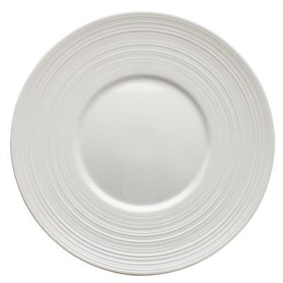 Winco WDP022-106 Zendo Porcelain Round Plate, Bright White, 8-1/8" Dia