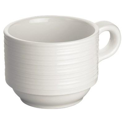 Winco WDP022-111 Zendo 3-1/4" Porcelain Coffee Cup, Bright White