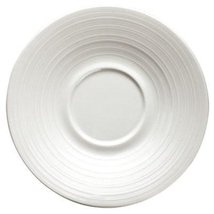 Winco WDP022-112 Zendo 6" Porcelain Saucer, Bright White