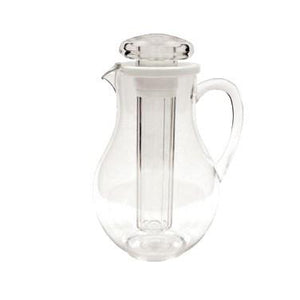 Winco WPIT-19 64 Oz Water Pitcher With Ice Tube Core