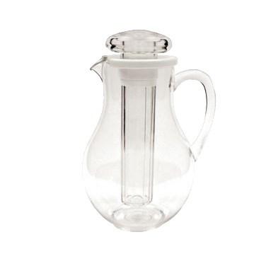 Winco WPIT-19 64 Oz Water Pitcher With Ice Tube Core