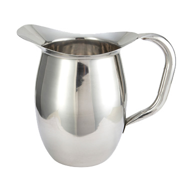 Winco WPB-3 Bell Pitcher, 3 quart, heavy weight stainless steel, mirror finish