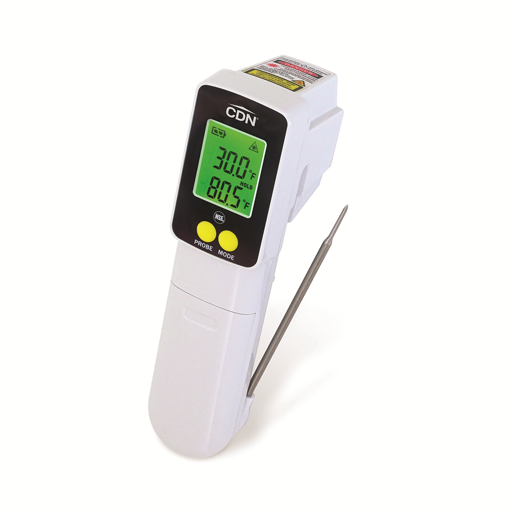 CDN INTP662 Infrared Gun/Thermocouple Thermometer, -76° to +662°F, NSF