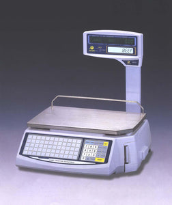 Atron LS-100 Standalone Price Computing Label Printing Scale, with Display Pole