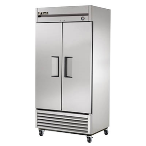 Two-Section Reach-in Refrigerator with (2) Stainless Steel Swing Doors