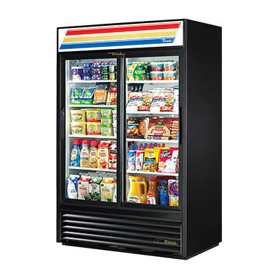 Refrigerated Merchandiser, Two-Section with Sliding Glass Doors