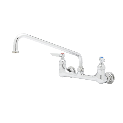 T&S B-0231 Wall Mounted, Sink Mixing Faucet, 12" with Swing Nozzle