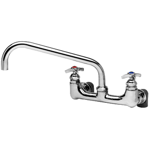 T&S B-0290 Wall Mounted, Kettle & Pot Sink Mixing Faucet with 12" Nozzle