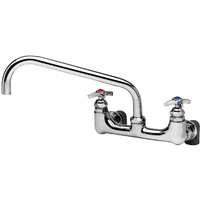 T&S B-0290 Wall Mounted, Kettle & Pot Sink Mixing Faucet with 12" Nozzle