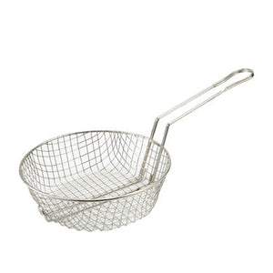 Winco MSB-10 Culinary Basket 10" Dia. x 3"D Round Coarse Mesh